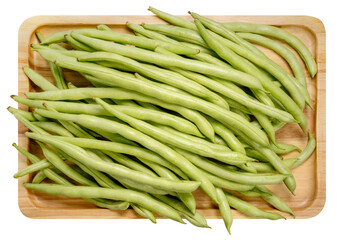 Green beans isolated on white background, French Bean or Green beans White Background PNG File.
