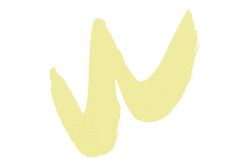 Light yellow watercolor background. Artistic hand paint. Isolated on transparent background.