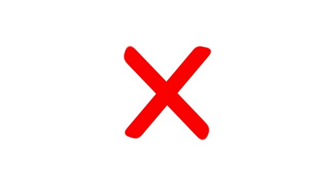 animated cross symbol on a white background