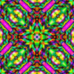 Kaleidoscope Mandala Art Design. Abstract Kaleidoscope Pattern with Symmetry. psychedelic background, abstract background for various projects.