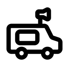 Food Truck Line Icon