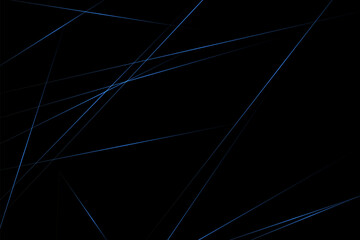 Abstract black with blue lines, triangles background modern design. Vector illustration EPS 10.