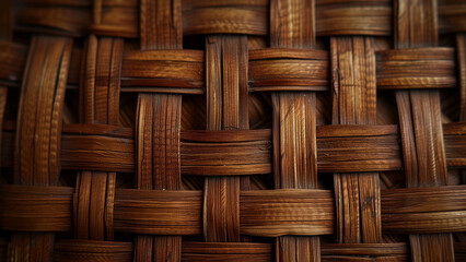 Natural Harmony: A Rattan Pattern Background