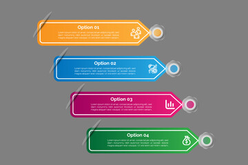 Steps business data visualization timeline process infographic template design with icons.