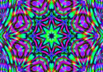 psychedelic background. bright colorful patterns. Abstract kaleidoscope  pattern. pattern for design.