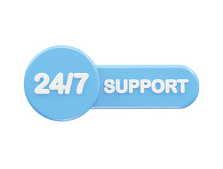 Customer support icon hotline 3d rendering illustration element