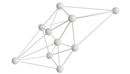 white molecule or atom