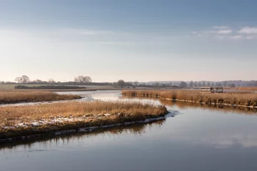 Deurstickers Winter am Sehlendorfer Binnensee bei Hohwacht und Sehlendorf in der Hohwachter Bucht an der Ostsee © barbara buderath