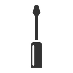 screwdriver glyph icon isolated on white background. screwdriver vector icon for web, mobile and ui design