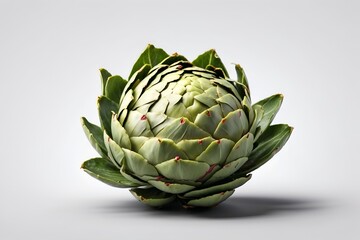 Obraz premium Fresh artichokes on a white background. Studio shot. Isolated.