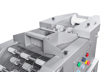 breading machine, meat processing equipment, food production, isolated