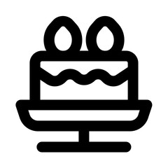 Birthday Cake Line Icon