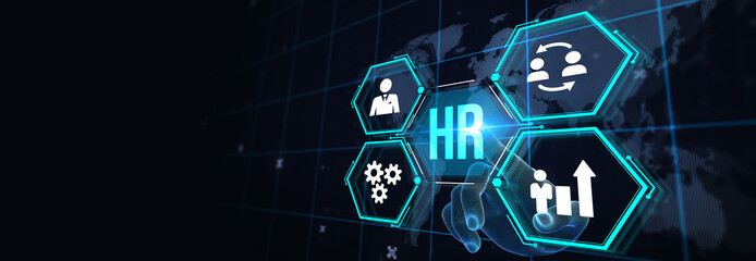 Business, Technology, Internet and network concept. Human Resources HR management concept. 3d illustration