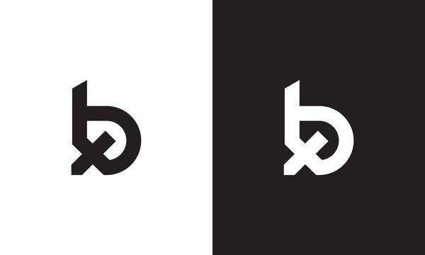 BX logo, monogram unique logo, black and white logo, premium elegant logo, letter BX Vector