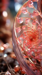 Spiral geomerty in the styl eof scared UHD wallpaper