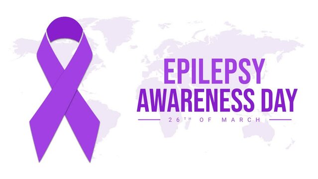 Epilepsy awareness day on 26th of March. Epilepsy Awareness Day typography animation to Illuminate Understanding and Support Across Communities Worldwide