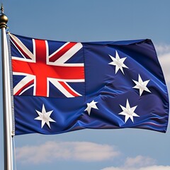 australian flag against sky