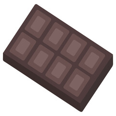 Chocolate Flat Icon Vector Illustration 