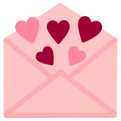 Letter Flat Icon Vector Illustration 