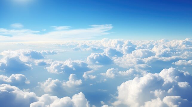Aerial view of clouds beautiful view images wallpaper © ANStudio