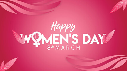 pink Woman's Day Background A Celebration of Strength and Grace