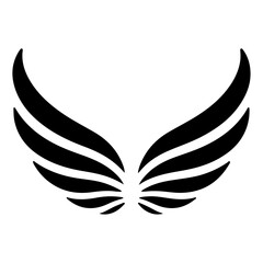 minimal Wing logo with cross star and symbol business template