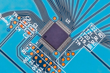 Microprocessor on printed circuit board