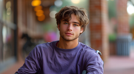 portrait of a man in wheelchair