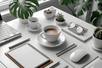 Clean Desk and Coffee