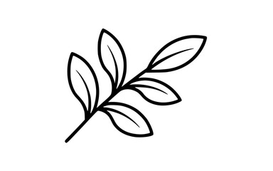 Leaves vector clipart. Spring illustration.