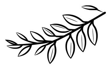 Leaves vector clipart. Spring illustration.
