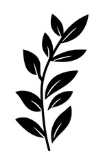 Leaves vector clipart. Spring illustration.