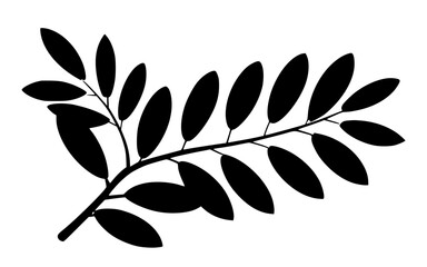 Leaves vector clipart. Spring illustration.