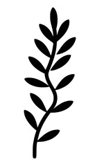 Leaves vector clipart. Spring illustration.