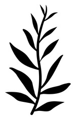 Leaves vector clipart. Spring illustration.