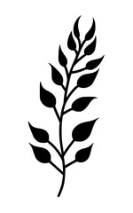 Leaves vector clipart. Spring illustration.