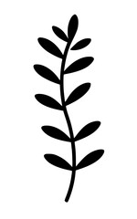 Leaves vector clipart. Spring illustration.