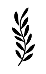 Leaves vector clipart. Spring illustration.