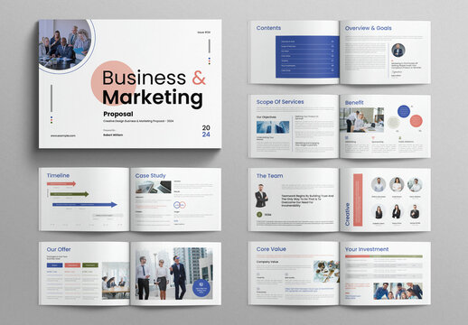 Business and Marketing Proposal Template Landscape