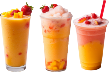 fruit smoothie with strawberry 