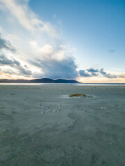 Sand storm at Dooey beach by Lettermacaward in County Donegal - Ireland