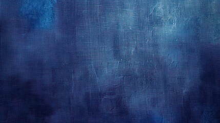 indigo blue, dark blue ocean blue abstract vintage background for design. Fabric cloth canvas texture. Color gradient, ombre. Rough, grain. Matte, shimmer	