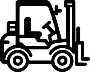 forklift icon vector, lift truck solid logo illustration, colorful sign, symbol, vector, art