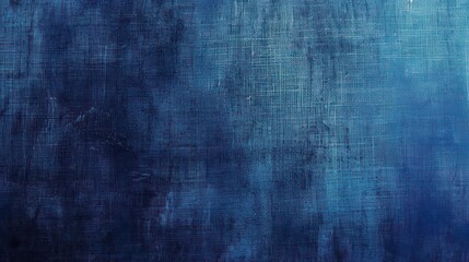 indigo blue, dark blue ocean blue abstract vintage background for design. Fabric cloth canvas texture. Color gradient, ombre. Rough, grain. Matte, shimmer	