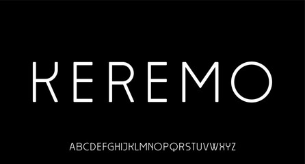 modern, futuristic modern geometric font	
