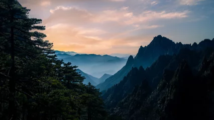 Foto auf Acrylglas Huang Shan Scenery of Mount Huangshan, Anhui
