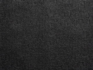 Abstract dark black gingham textured grunge background or backdrop.
