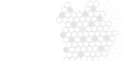 Vector hexagons pattern. Hexagon geometric on a white background. Medical, technology or science design.