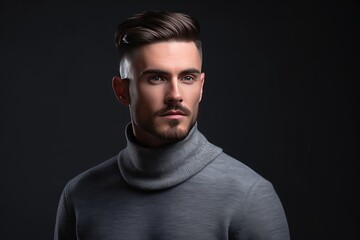 Fototapeta premium confident masculine charm male model photoshoot