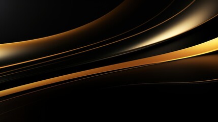 golden waves with black abstract background